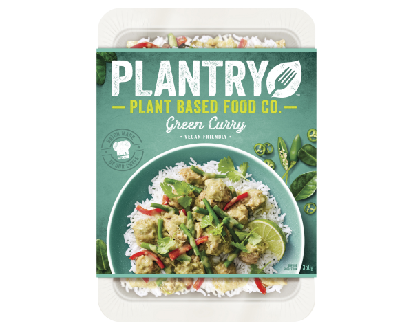 Plantry Plant Based Food Frozen Ready Meal Green Curry 350 g