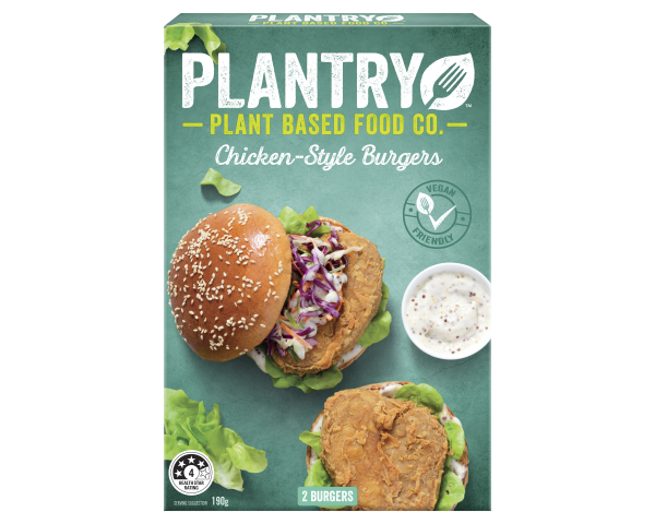 Plantry Plant Based Food Frozen Burgers 190 g